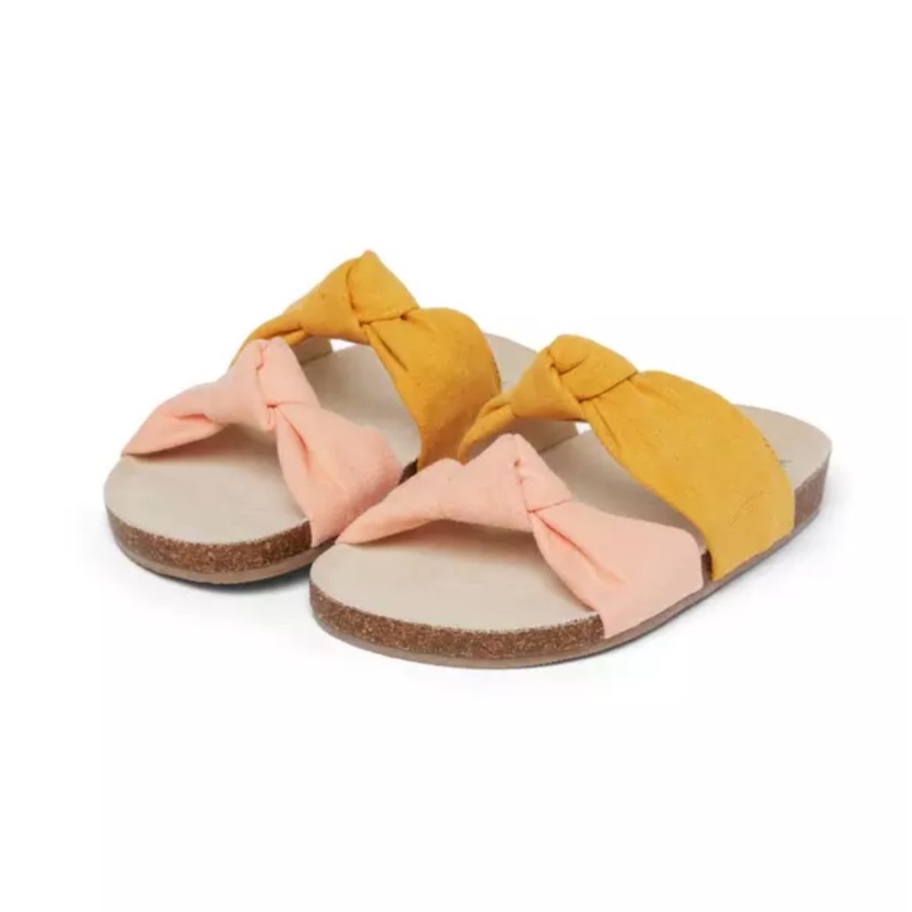 NEW WOT Janie&Jack Colorblock Knot Sandals